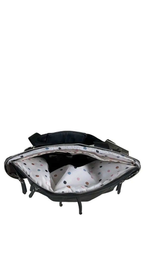 Petunia Pickle Bottom Cinch Backpack, Midnight Leatherette