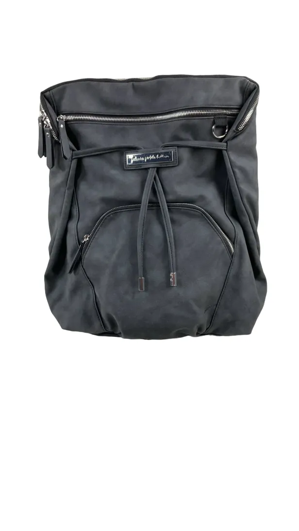 Petunia Pickle Bottom Cinch Backpack, Midnight Leatherette