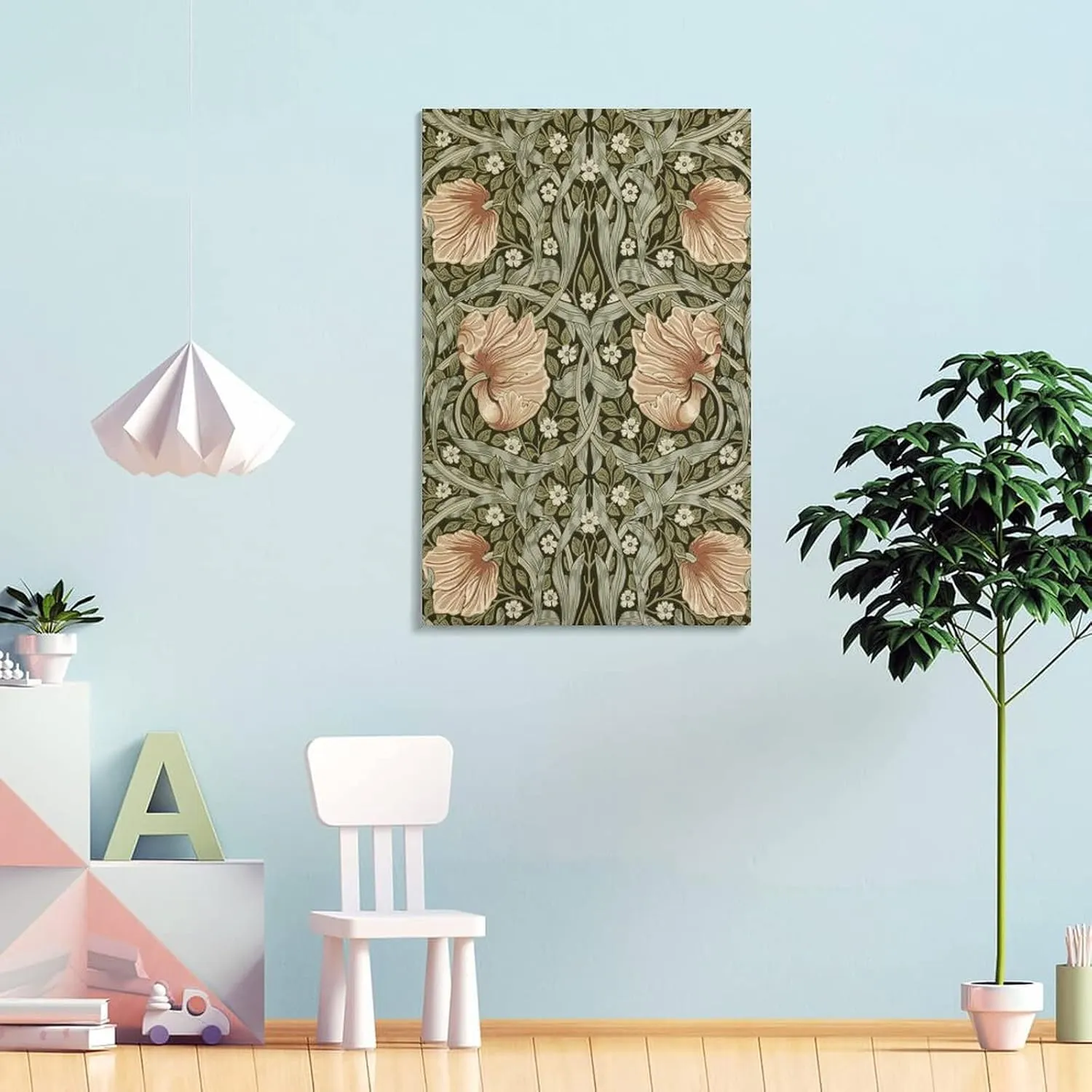 PICHU William Morris Posters Artist Artistic Photo Flowers Canvas Wall Art Prints Poster Gifts Photo Picture Painting Posters Room Decor Home Decorative 24x36inch(60x90cm)