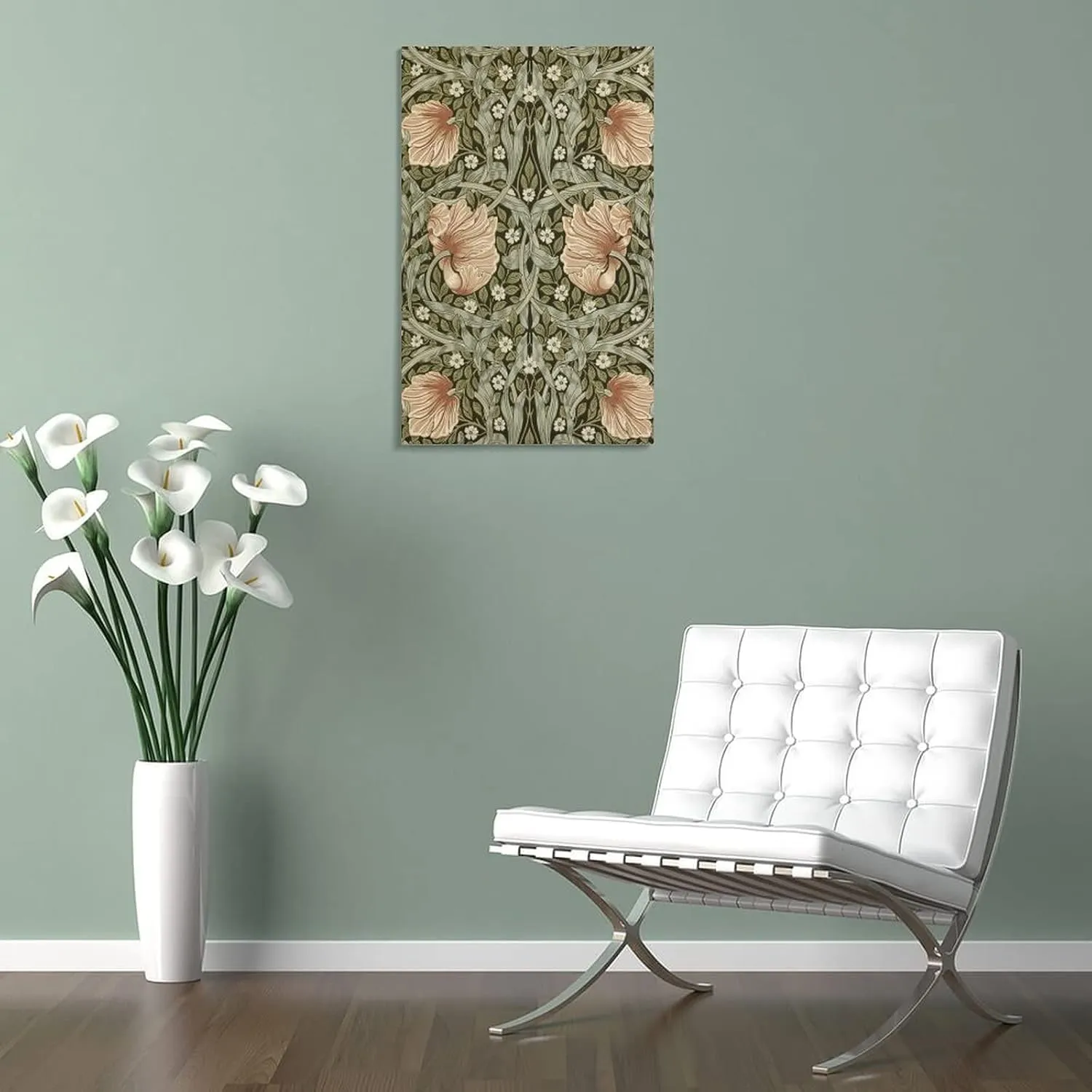 PICHU William Morris Posters Artist Artistic Photo Flowers Canvas Wall Art Prints Poster Gifts Photo Picture Painting Posters Room Decor Home Decorative 24x36inch(60x90cm)