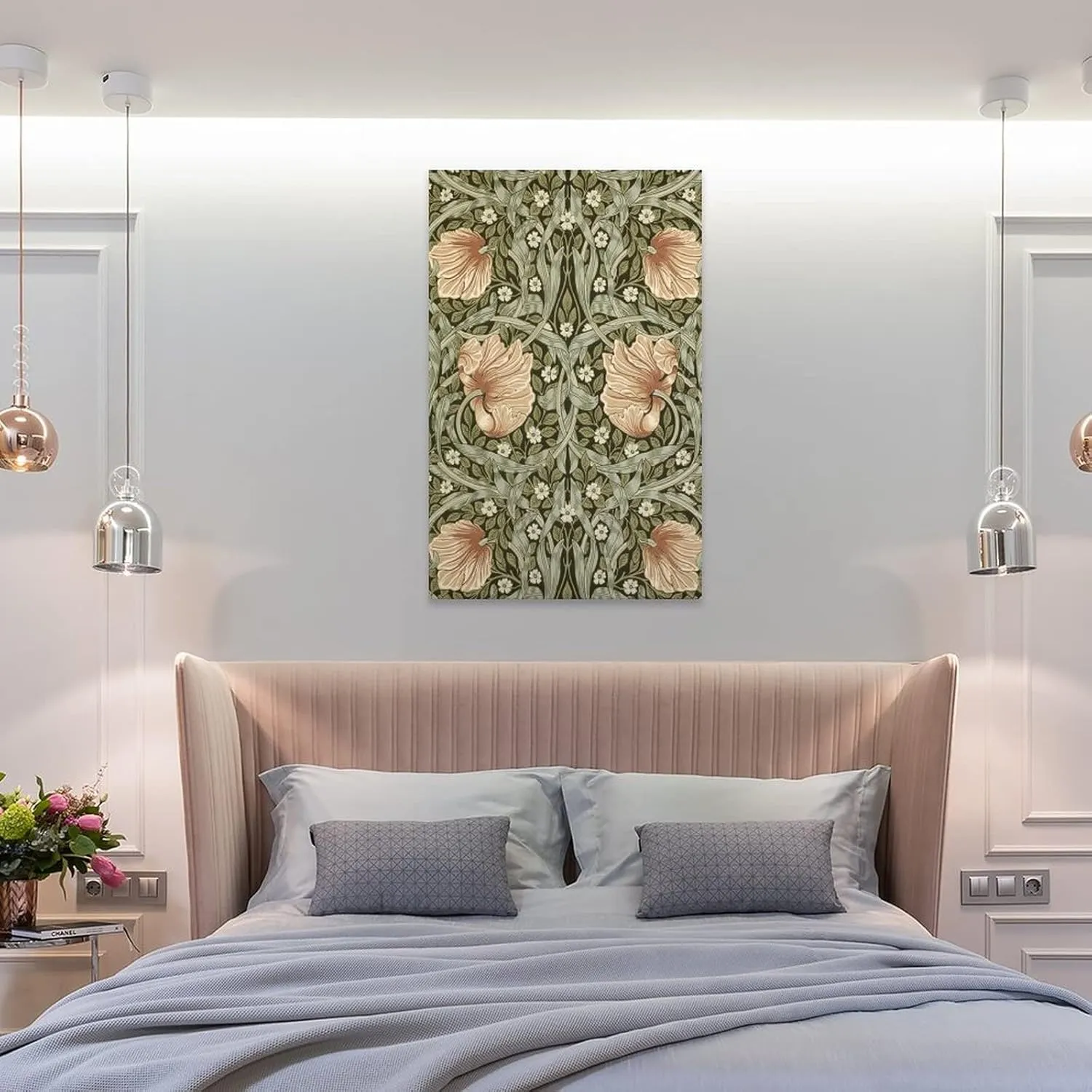 PICHU William Morris Posters Artist Artistic Photo Flowers Canvas Wall Art Prints Poster Gifts Photo Picture Painting Posters Room Decor Home Decorative 24x36inch(60x90cm)