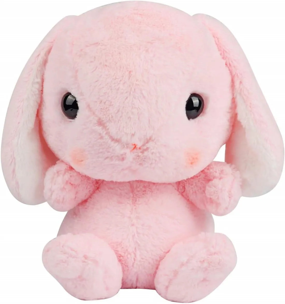 Plush Bunny Backpack for Women with Pockets (Pink)