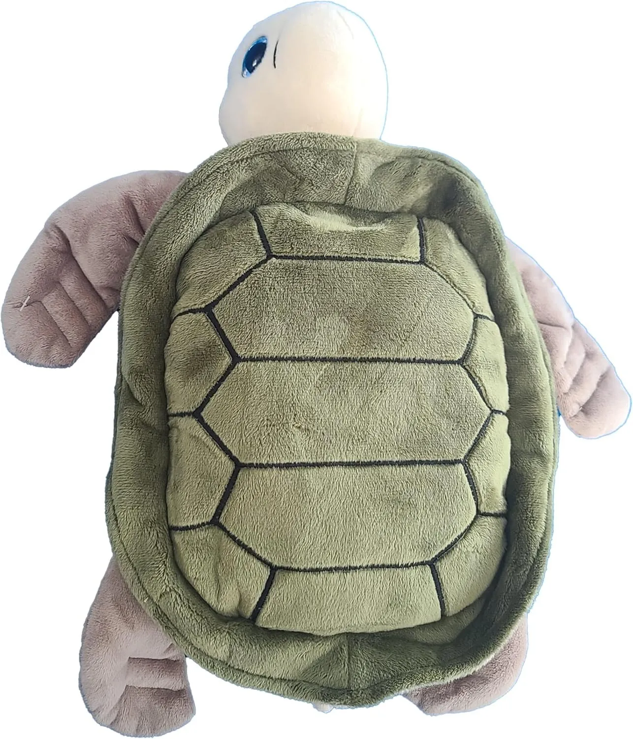 Plush Stuffed TURTLE Mini Backpack, Plush Green Stuffed Animal Shoulder Bag, Adjustable Nylon Straps with Zipper (TURTLE)