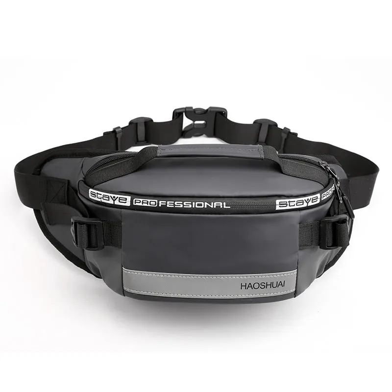 Pocket Running Personal Reflective Stripe Mobile Men's Waist Packs