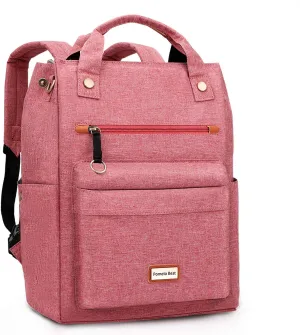 Pomelo Best Baby Diaper Bag Backpack, Large Capacity Multifunction Travel Pack with Waterproof Changing Pad, stroller hook with velcro, insulated bottle holder, utensil pocket, Red