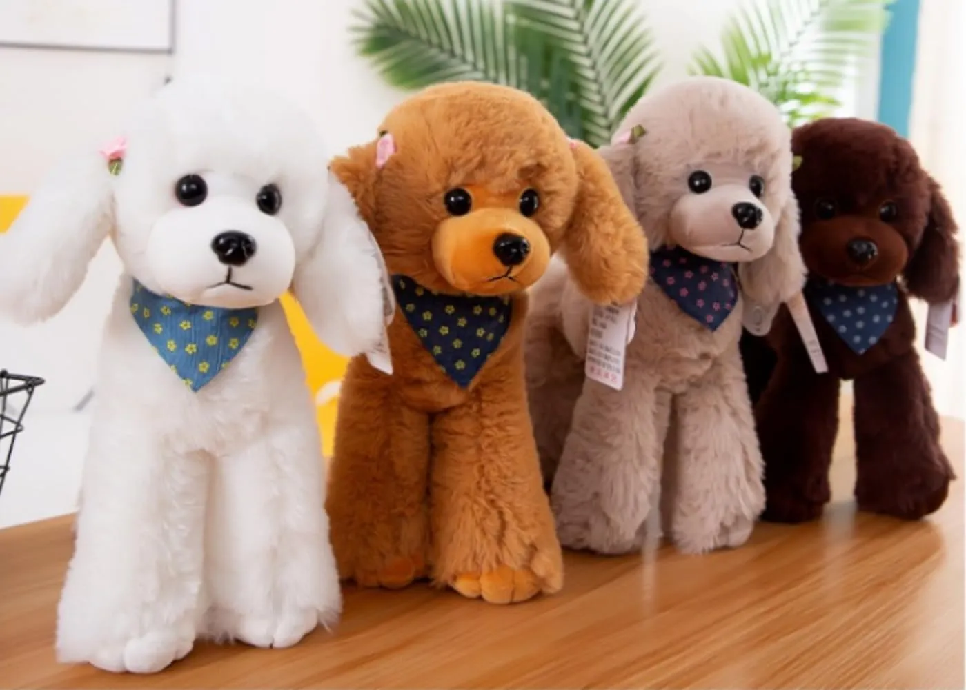 Poodle plush toys, soft and cute poodle plush toys, pillows, cushions, The best gift for your family and friends. 1 pc. (Coffee 12 inches)