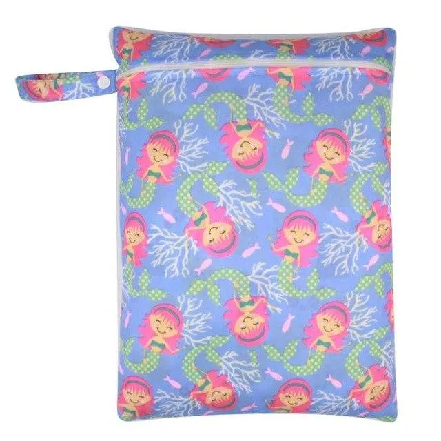 Printed Waterproof Wet Bag For Baby Cloth Diaper