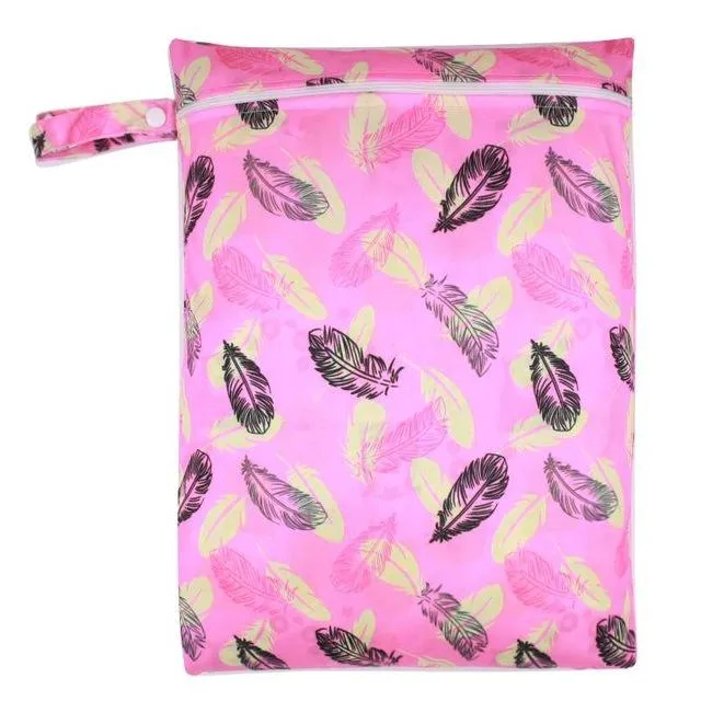 Printed Waterproof Wet Bag For Baby Cloth Diaper