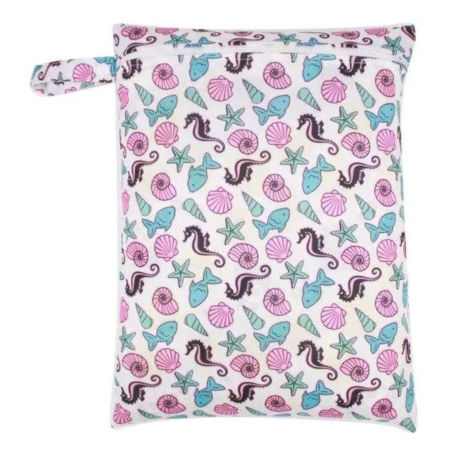 Printed Waterproof Wet Bag For Baby Cloth Diaper