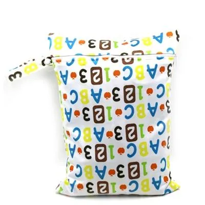 Printed Waterproof Wet Bag For Baby Cloth Diaper
