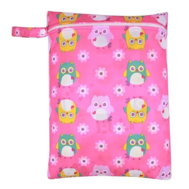Printed Waterproof Wet Bag For Baby Cloth Diaper