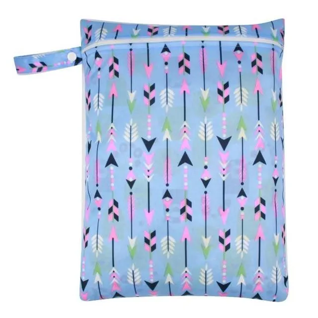 Printed Waterproof Wet Bag For Baby Cloth Diaper