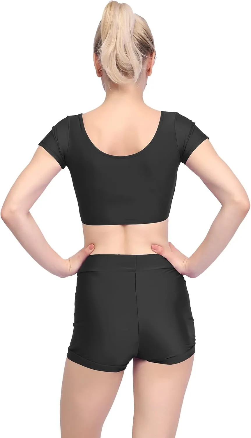 Pure Women's Workout Yoga Shorts Running Dance Volleyball Boyshort Panty Underpants