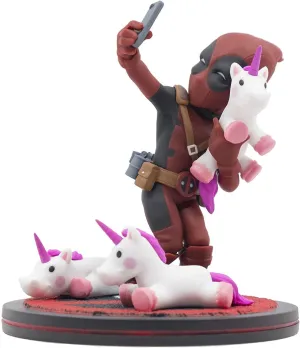 Quantum Mechanix Deadpool Unicorn Selfie Q-Fig Max Toons Figure, Multi-Colored