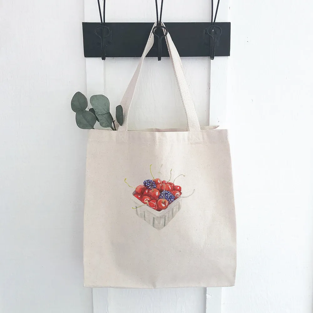 Quart of Berries - Customizable Canvas Tote Bag