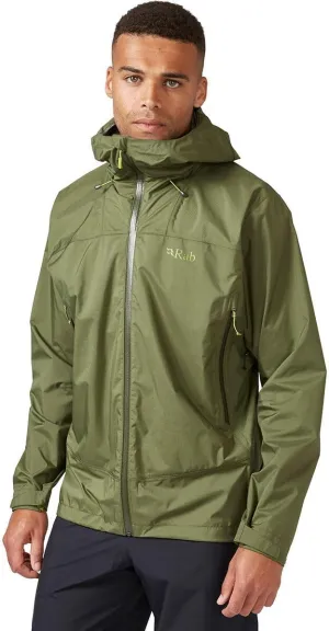 Rab Men's Downpour Plus 2.0 Waterproof Breathable Jacket for Hiking & Climbing