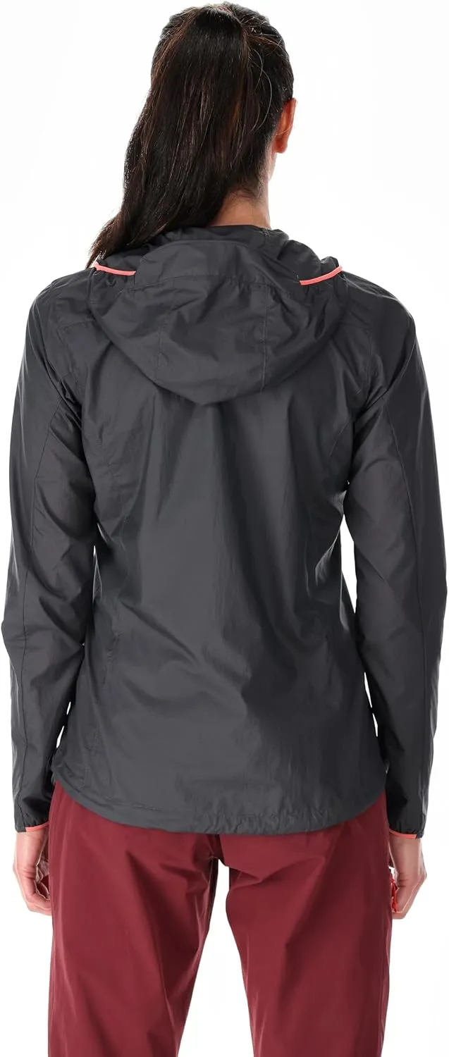 Rab Women's Vital Hoody - Ultralight Windproof Shell Jacket for Hiking, Trail Running, & Climbing