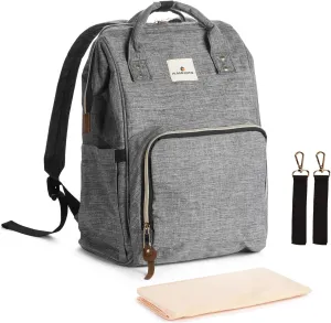 Ramhorn Diaper Bag Backpack Multifunction Waterproof Travel Back Pack for Mom Grey