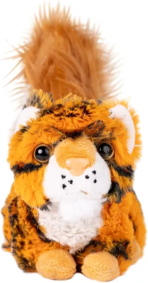 Randimals Randimini Collection Squiger - Squirrel and Tiger Floppy Plush Bean Filled Toy 6.5”, Soft & Huggable, Premium Quality Hybrid Animal Friend Encourages Adventure & Imagination