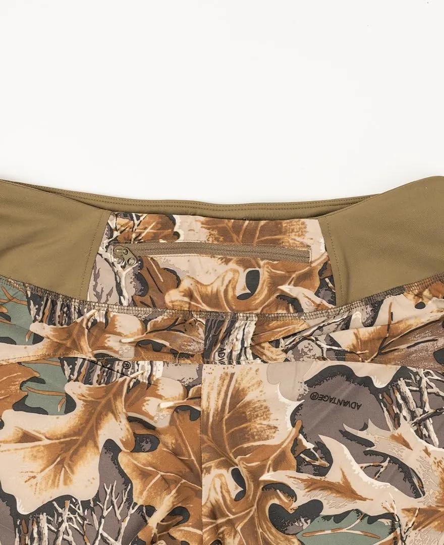 Realtree Camo Women's High-Waisted Athletic Bottoms with 2 Pockets, Lightweight for Running, Hiking, Camping & Fishing