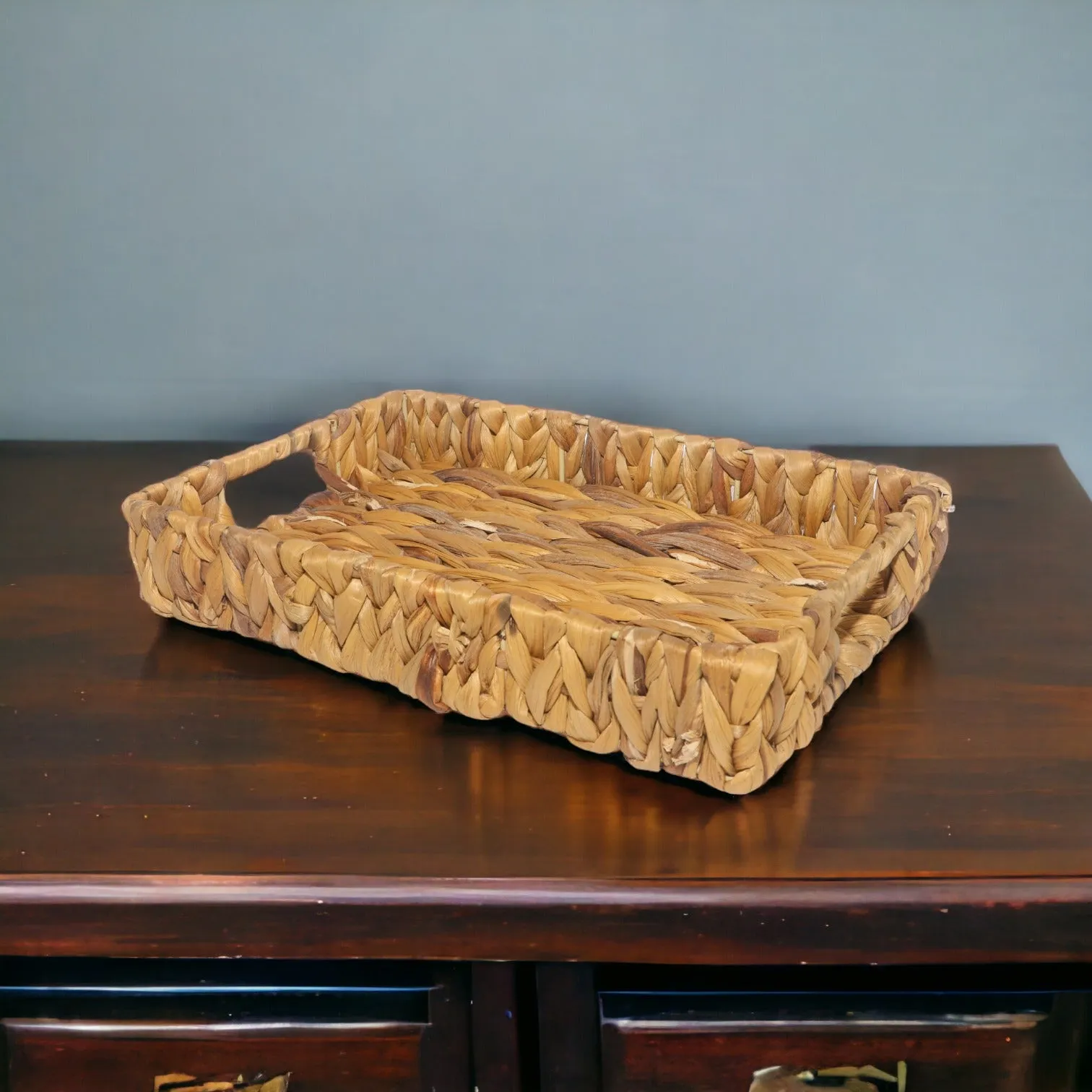 Rectangular Canoe Tray with Handles