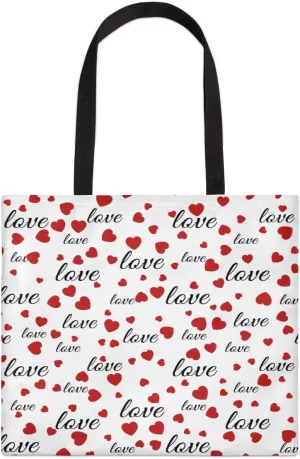 Red Background Rabbit Easter Egg Canvas Tote Bag for Women Men Stylish Tote Handbag Shoulder Bag Reusable Grocery Bag