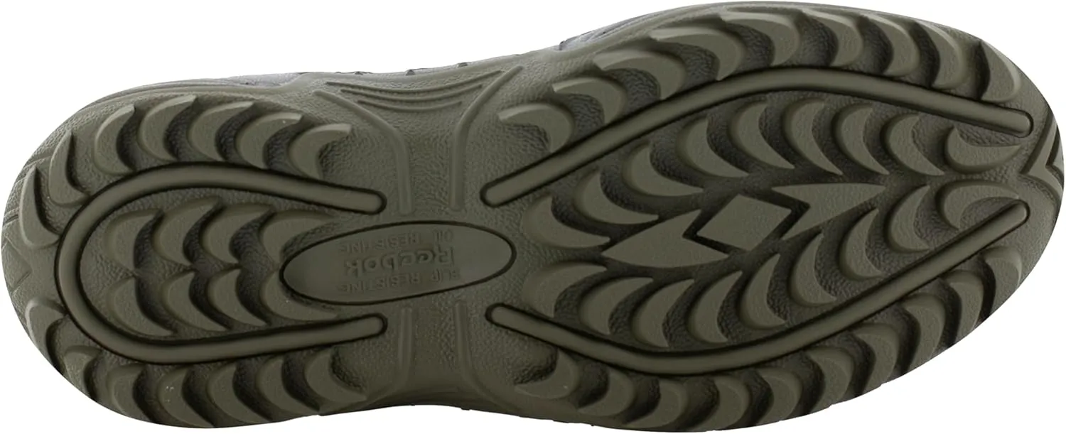 Reebok Work Men's Rb8995 Rapid Response Rb Safety Toe 8" Stealth Boot with Side Zipper Sage Green Military & Tactical