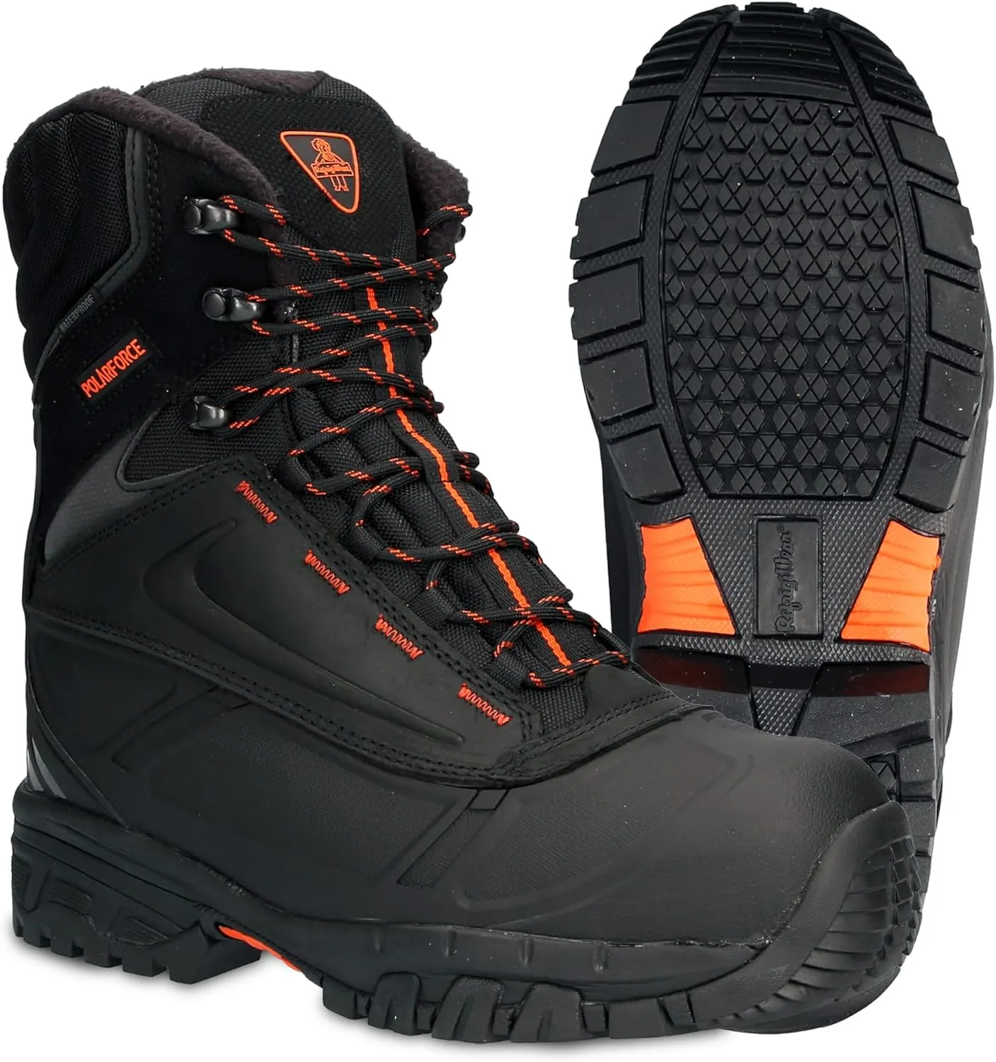 RefrigiWear Men's PolarForce Max Work Boots, Leather Work Boots, -40°F Comfort Rating
