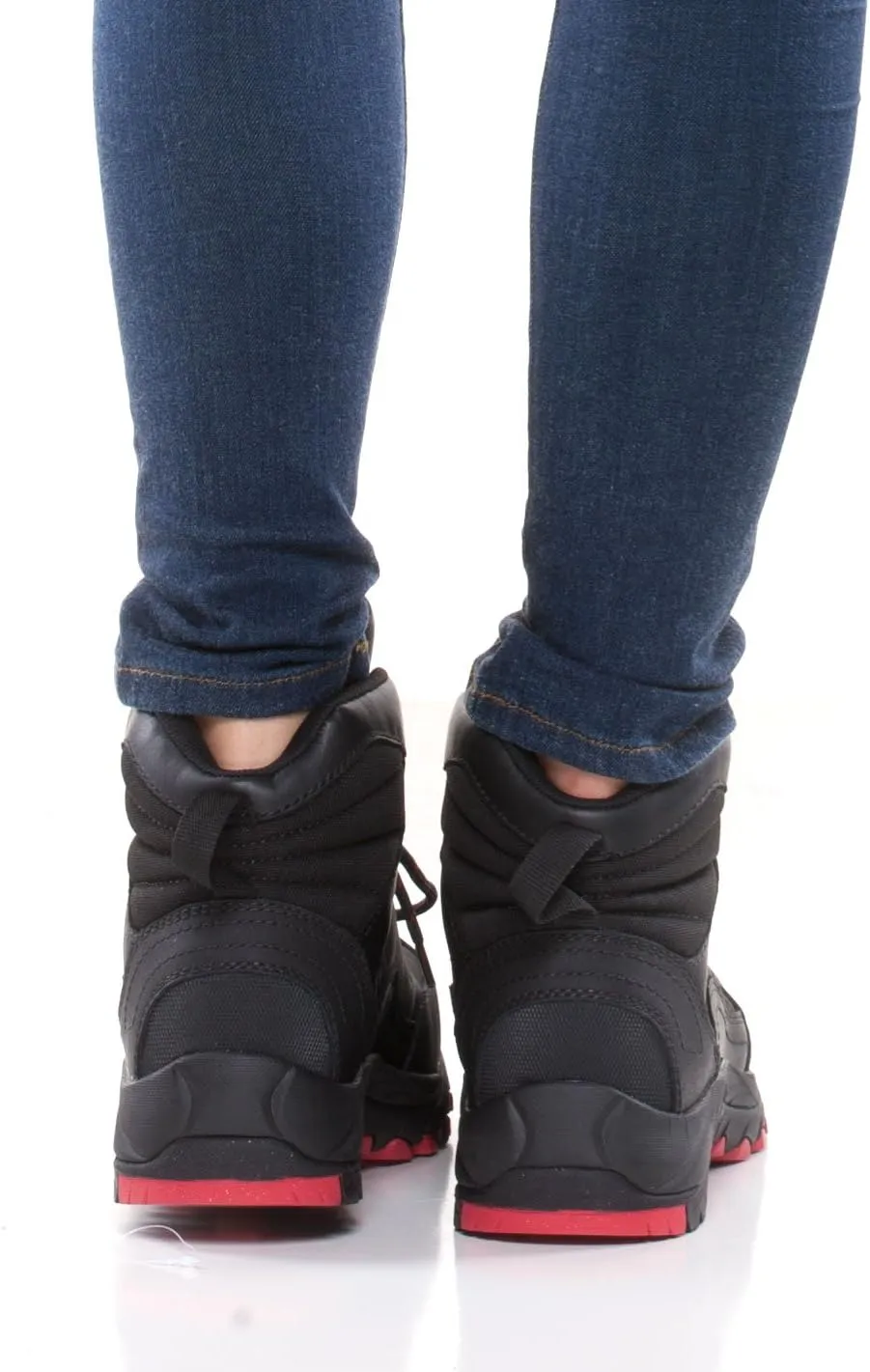 RefrigiWear Womens Black Widow Leather Work Boots - Warm Insulated and Waterproof