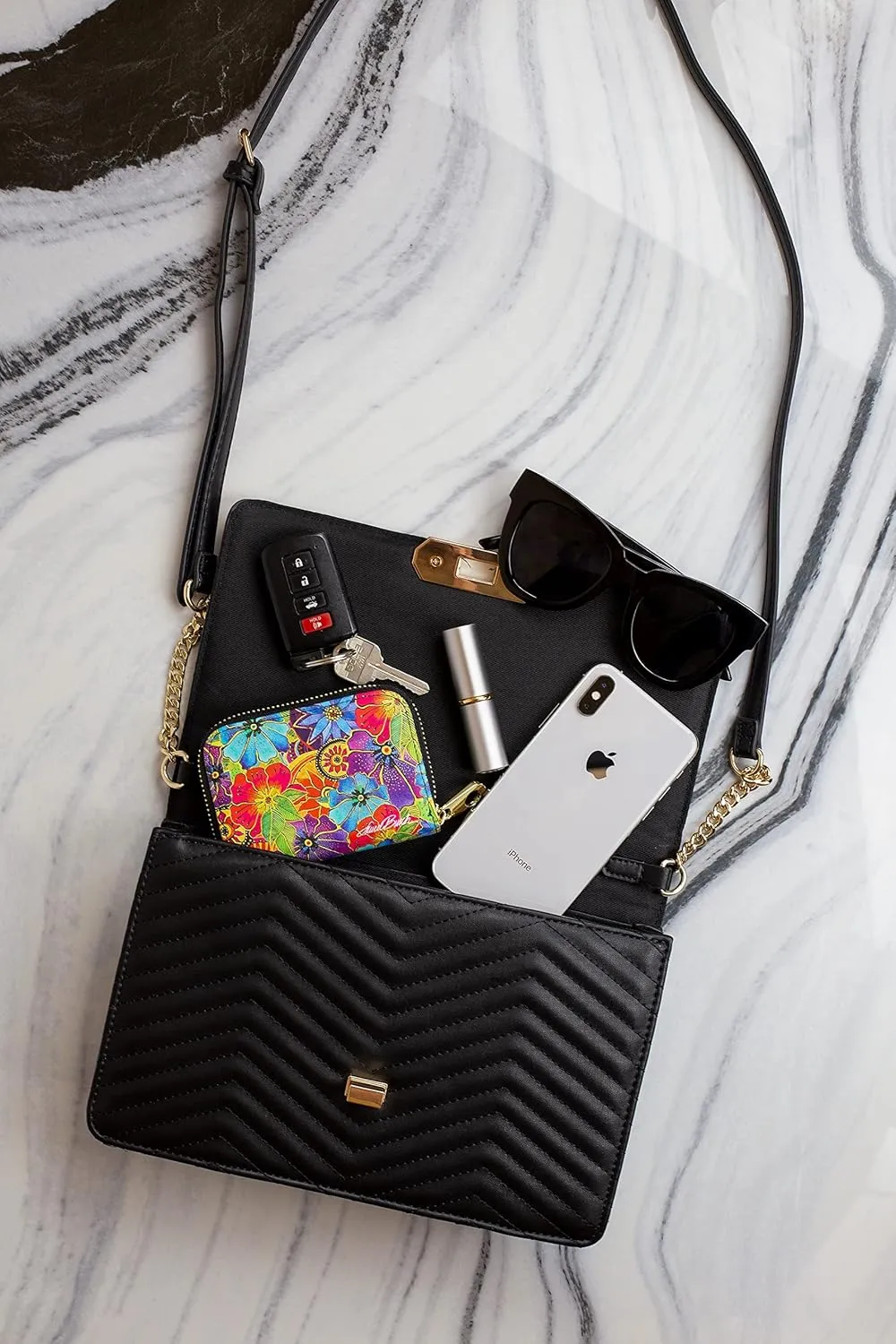 RFID Secure Armored Zipper Wallet by Laurel Burch (Dogs and Doggies)