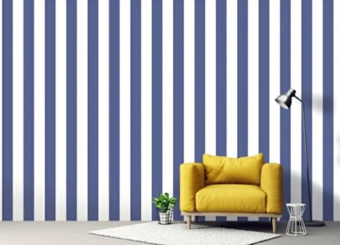 Ridhi Blue Stripe 60x90 Inches Rectangle 100% Cotton Hand Block Print Washable Decorative Spring Summer Parties/Wedding Use,Fall décor Farmhouse Dining Dinner Tablecloth
