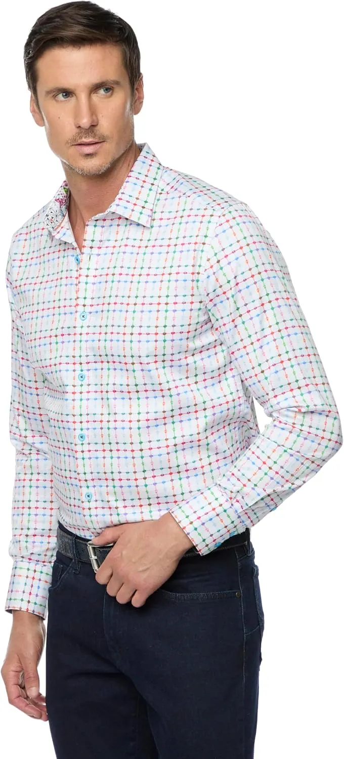Robert Graham Men's Ashbrook Long Sleeve Woven Button Down Shirt
