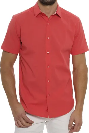 Robert Graham Men's Shark Bite 2 Short Sleeve Woven Shirt