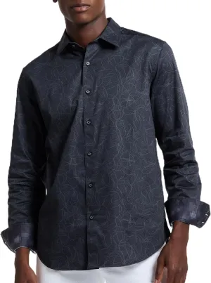 Robert Graham Mens Stelvio Long Sleeve Button Down Woven Shirt