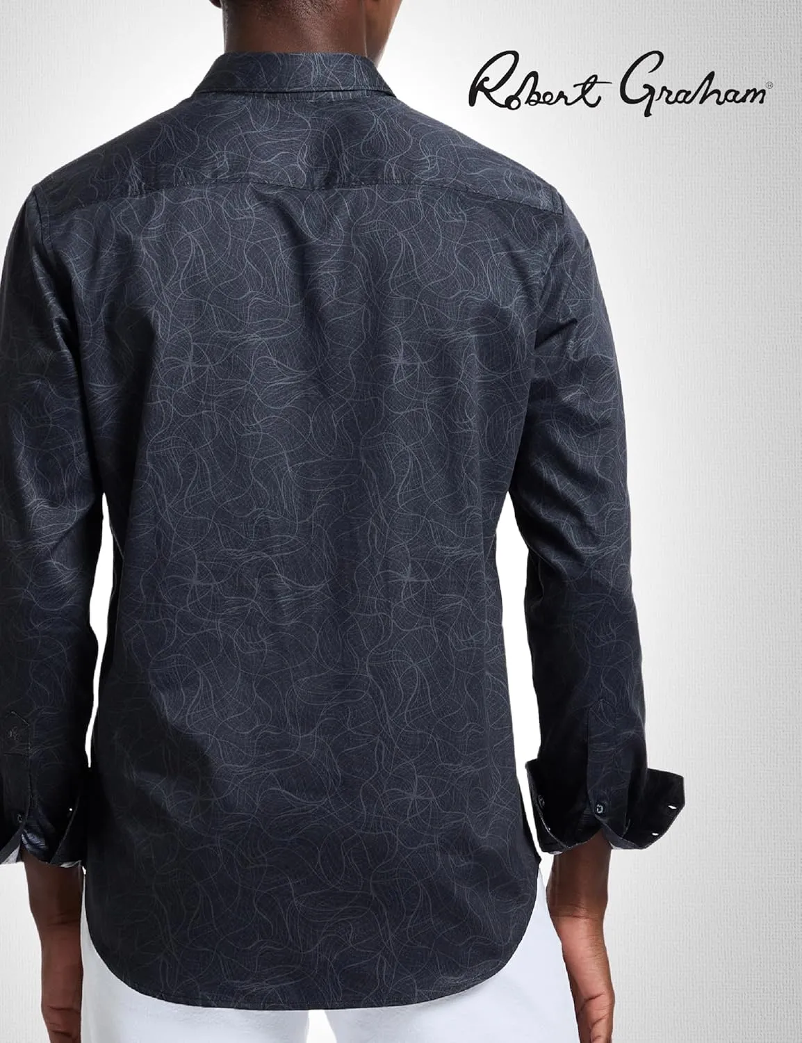 Robert Graham Mens Stelvio Long Sleeve Button Down Woven Shirt