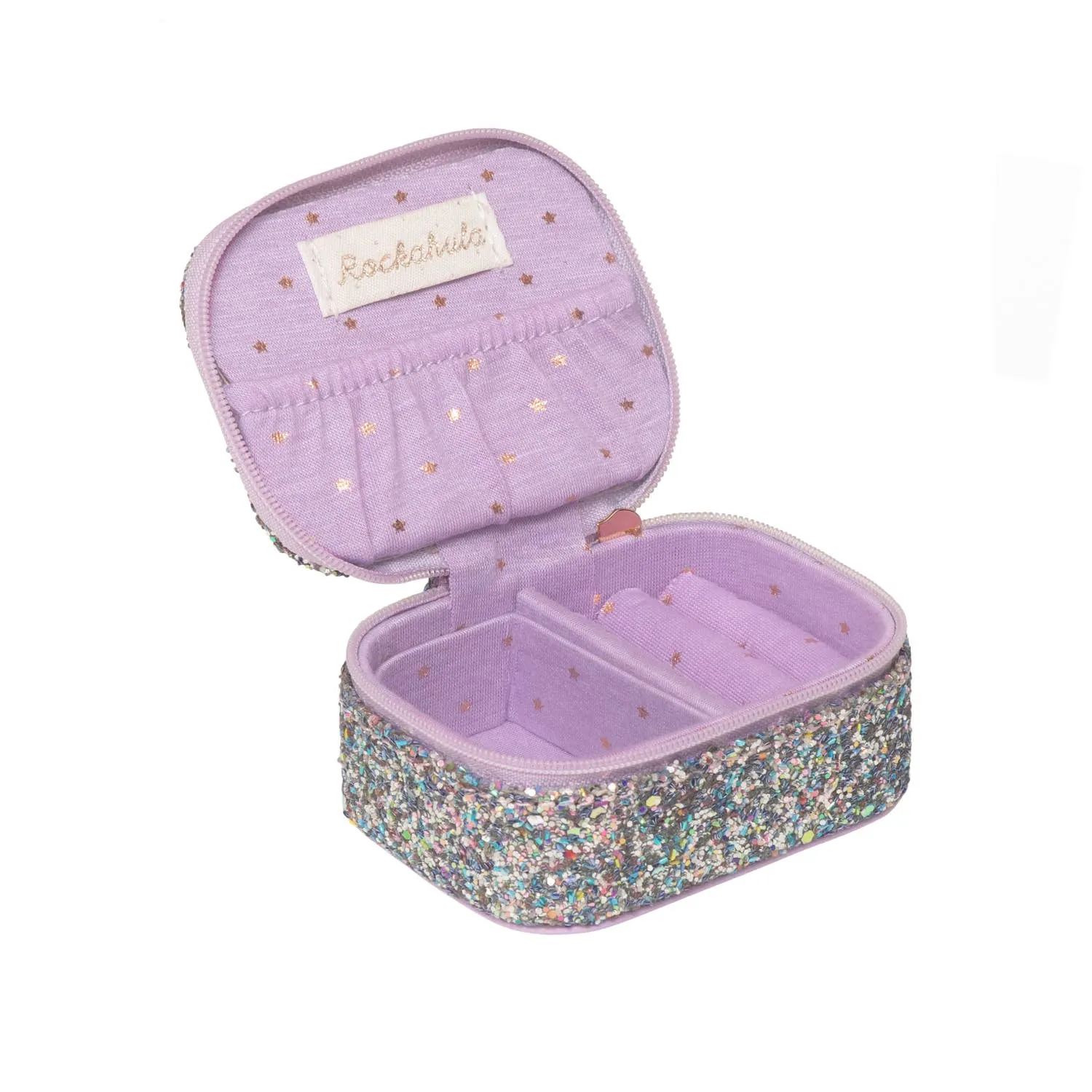 Rockahula Lilac Confetti Glitter Mini Jewellery Box