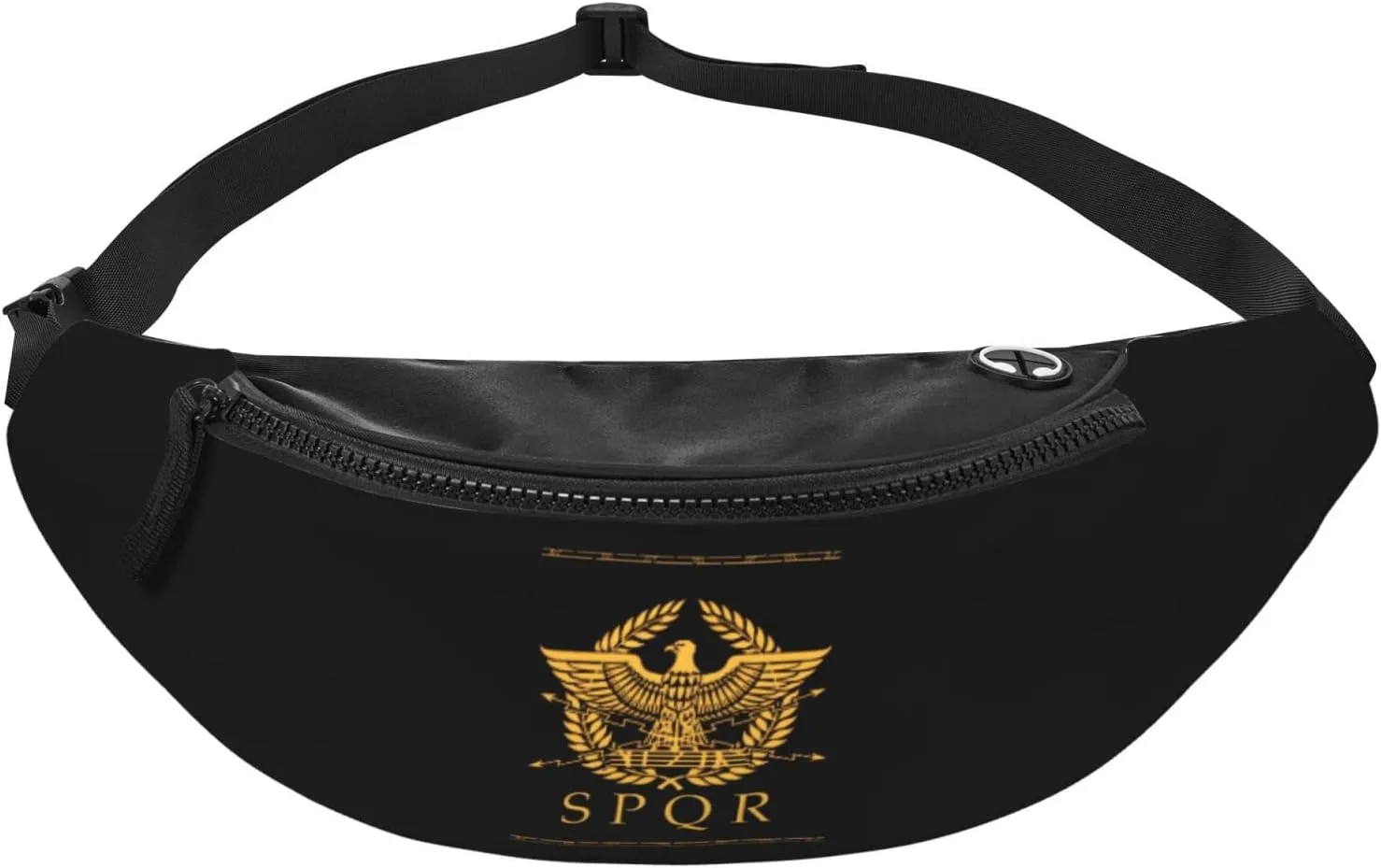 Roman Senate Roman Emblem Unisex Adjustable Waist Bag Outdoor Sports Running Waist Bag Business Travel Phone Bag