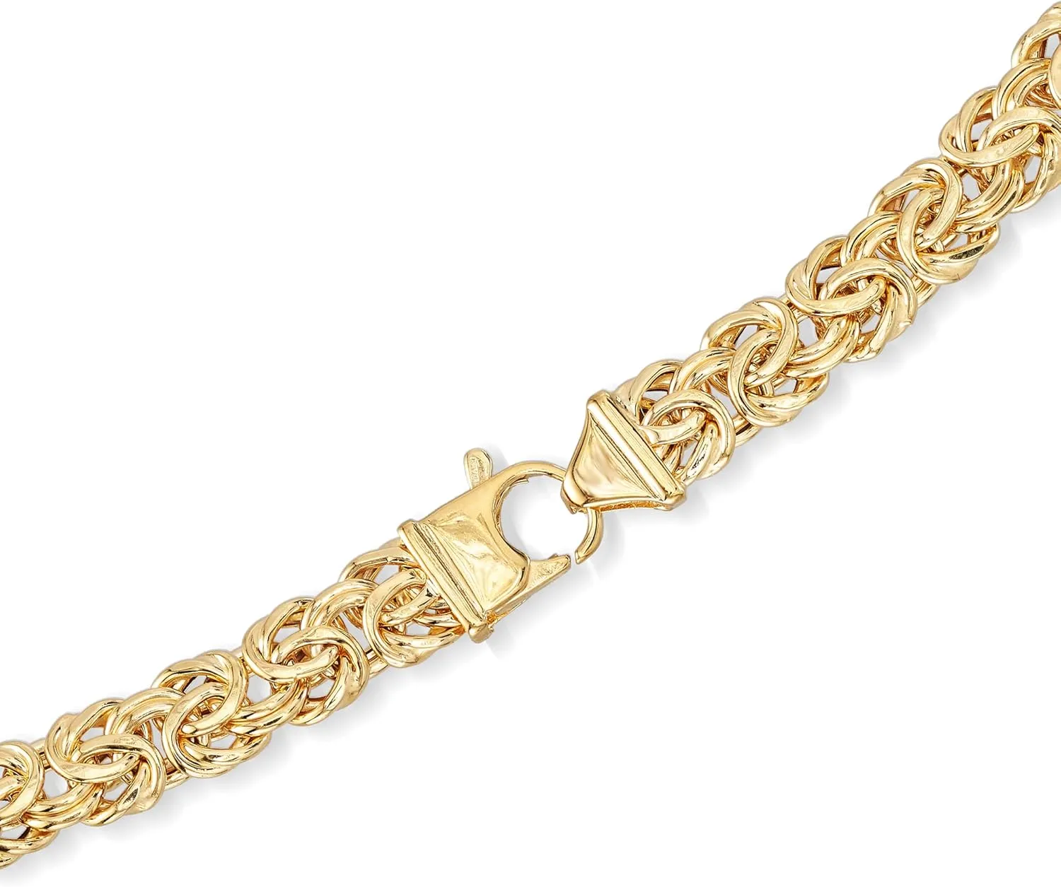 Ross-Simons 14kt Yellow Gold Graduated Byzantine Necklace