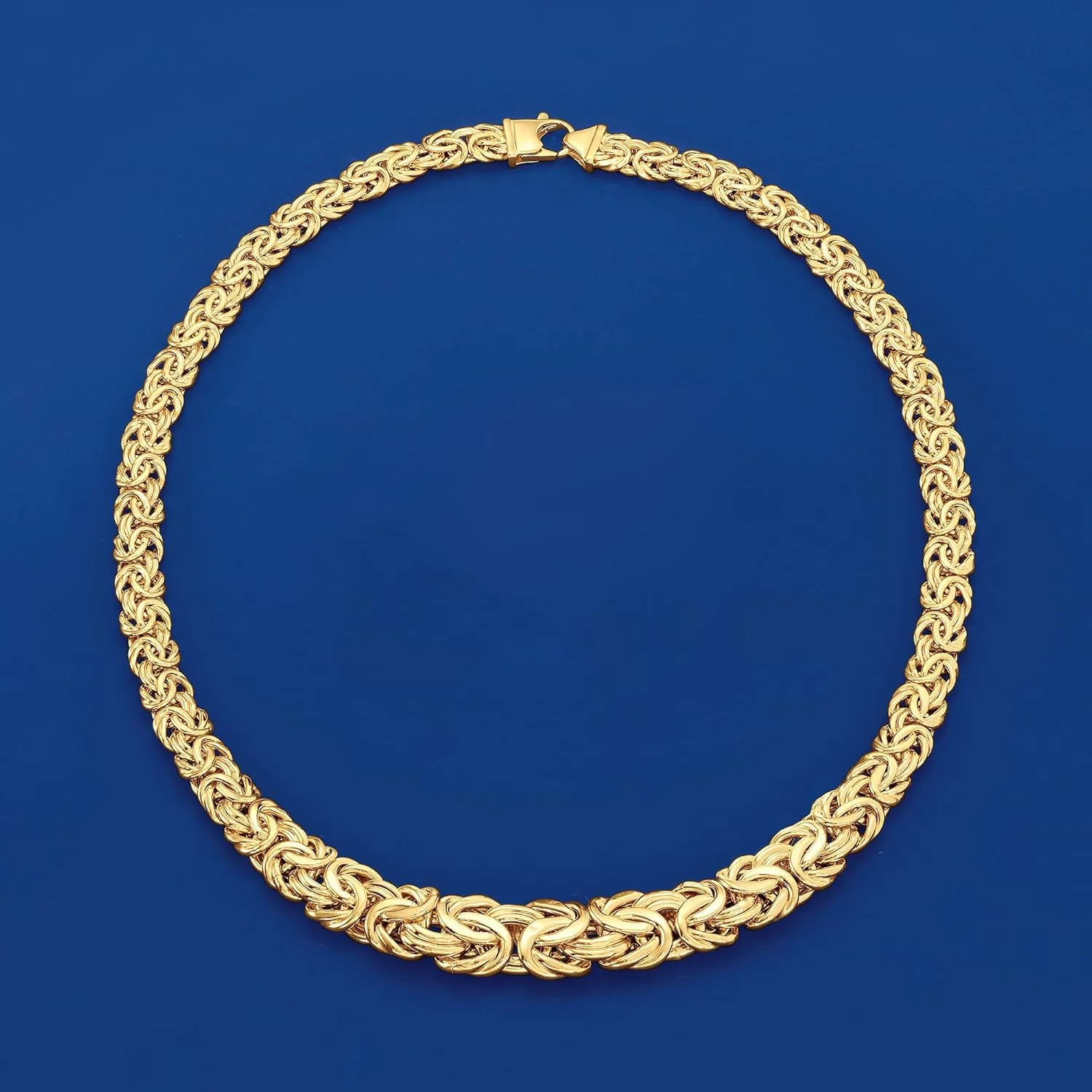 Ross-Simons 14kt Yellow Gold Graduated Byzantine Necklace