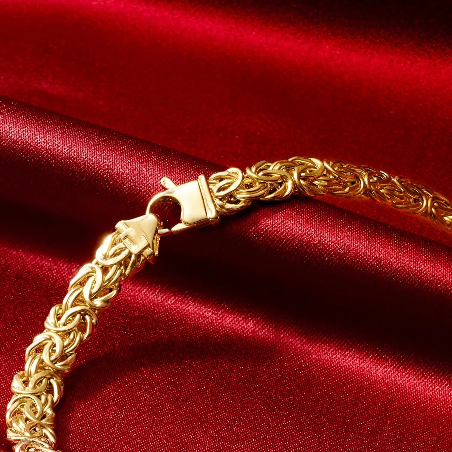 Ross-Simons 14kt Yellow Gold Graduated Byzantine Necklace