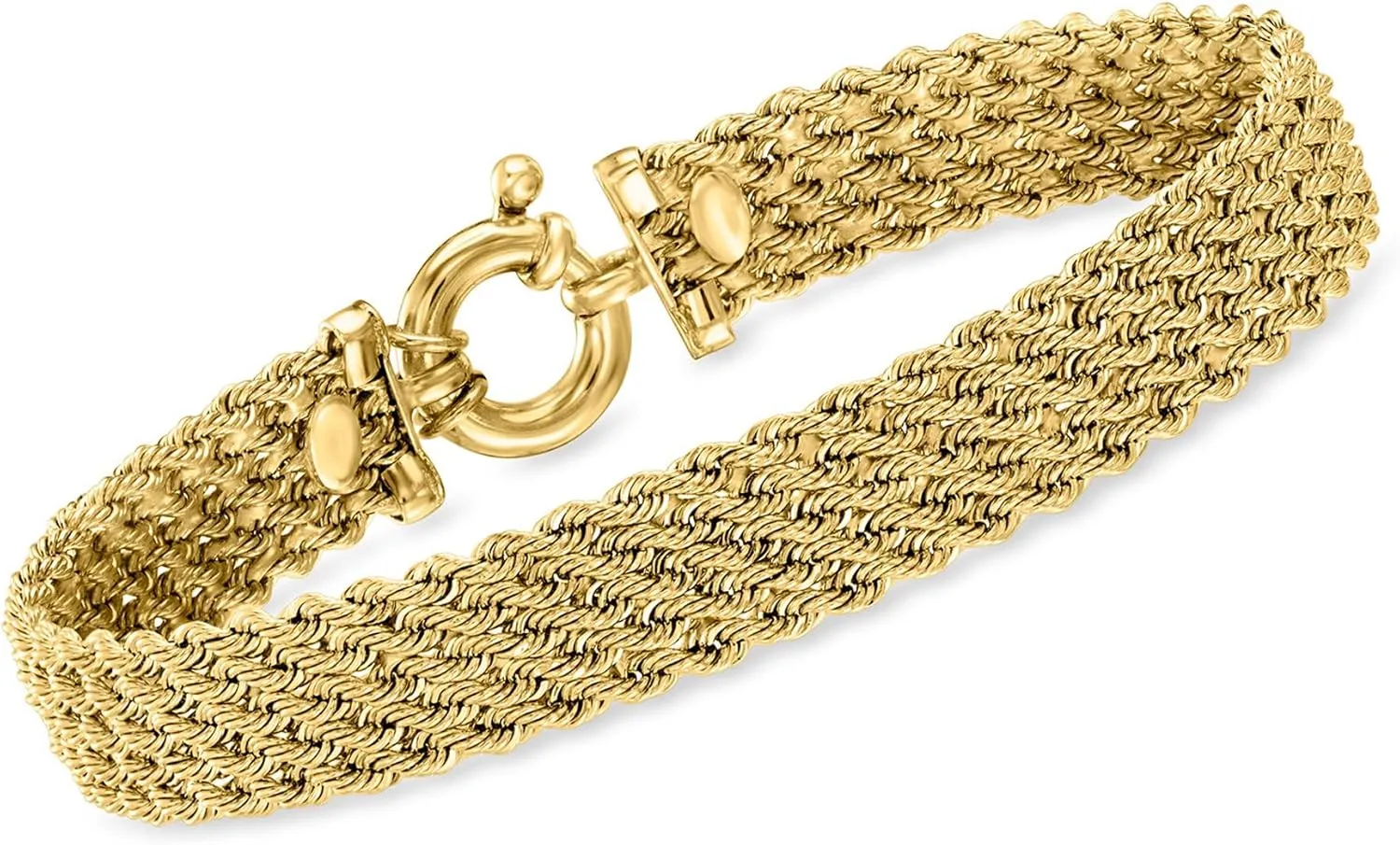 Ross-Simons Italian 14kt Yellow Gold Multi-Row Rope-Chain Bracelet