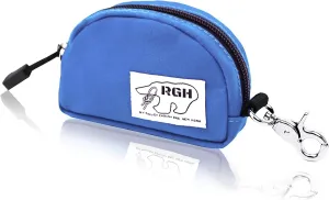 Rough Enough Small Coin Purse and Card Holder with Clip – Waterproof Canvas & YKK Zipper – Compact Organizer for Earbuds, Cards, Cash (Blue)