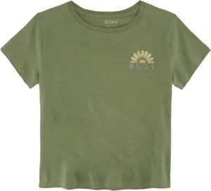 Roxy Girls' Short Sleeve Boyfriend Fit Logo Tee, Crew Neck Graphic T-Shirt, Soft & Comfortable