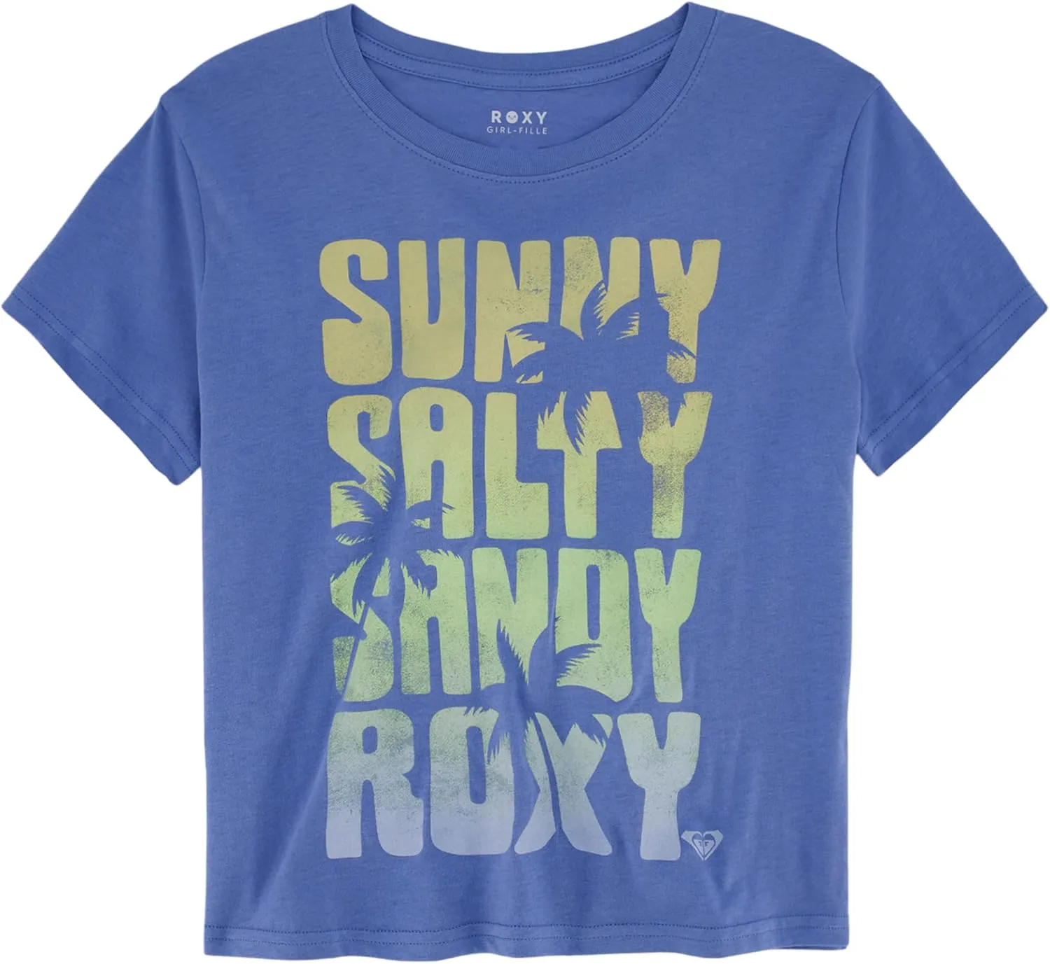 Roxy Girls' Short Sleeve Boyfriend Fit Logo Tee, Crew Neck Graphic T-Shirt, Soft & Comfortable