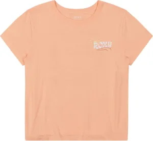 Roxy Girls' Short Sleeve Boyfriend Fit Logo Tee, Crew Neck Graphic T-Shirt, Soft & Comfortable