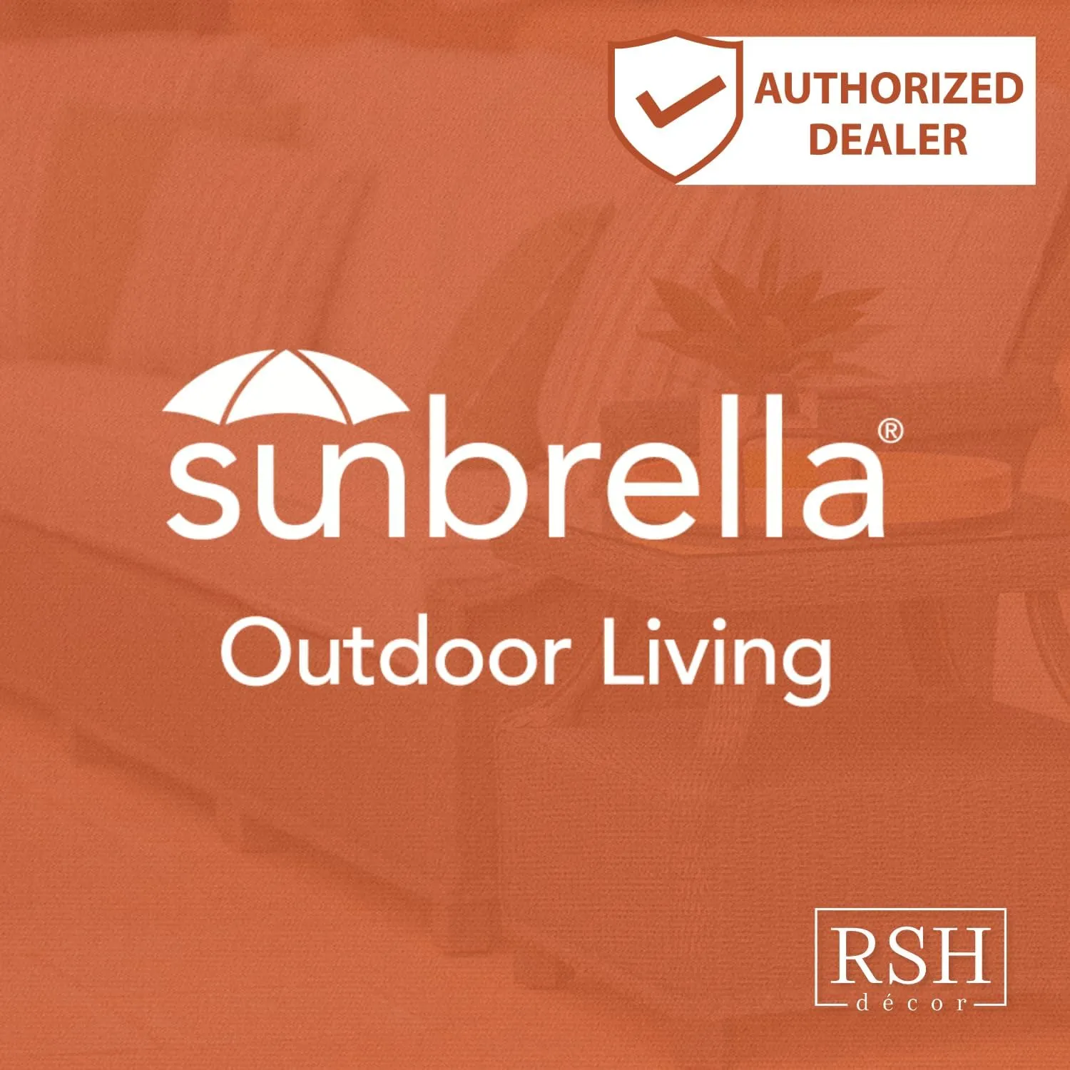 RSH DECOR: Sunbrella Tufted Wicker U-Shape Cushions Set of 2 | 19” x 19” | Water and Fade-Resistant Performance Fabric | Outdoor Seat Cushions for Patio Furniture | Canvas Burgundy