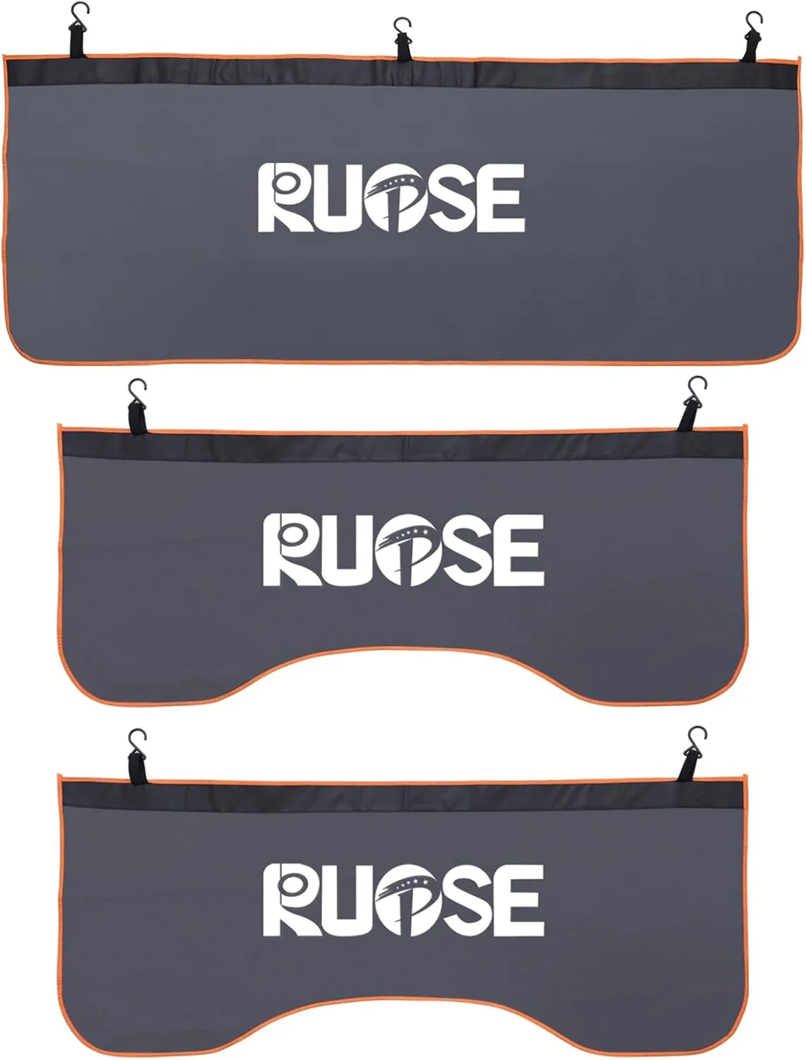 RUPSE 3 Pcs Fender Protectors for Mechanics,Microfiber Leather Car Fender Cover Mats Pads,Mechanic Magnetic Fender Protector Mat with Hooks