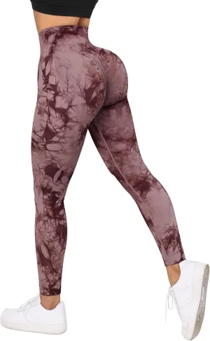 RXRXCOCO Women Seamless Crossover Leggings High Waisted Butt Lifting Workout Yoga Pants