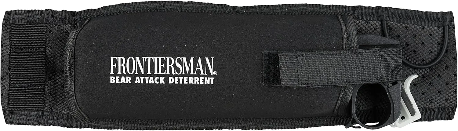SABRE Frontiersman Bear Spray Holster For 7.9 & 9.2 Oz. Canisters, Nylon Chest, Belt, Waist, & 3-in-1 Options Available, Adjustable Straps, Strong Elastic Prevents Canister Loss, Hook & Loop Design