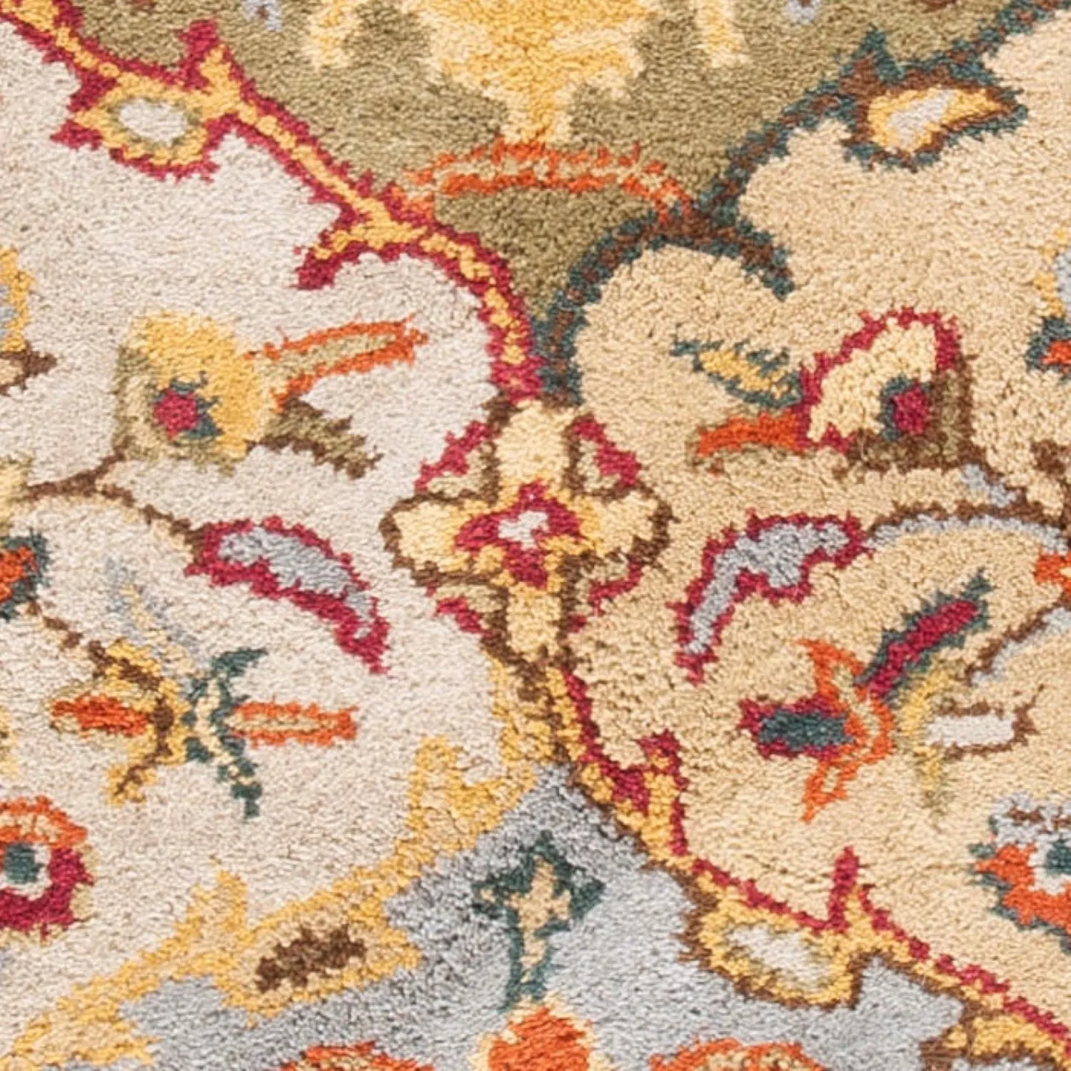 SAFAVIEH Heritage Collection 2'3" x 4' Multi / Red HG510B Handmade Traditional Oriental Premium Wool Accent Rug